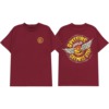 Spitfire Wheels Flying Grimple Burgundy Men's Short Sleeve T-Shirt - Small