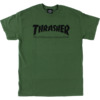 Thrasher Magazine Skate Mag Army Green Men's Short Sleeve T-Shirt - Large