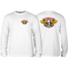 Powell Peralta Winged Ripper White Men's Long Sleeve T-Shirt - Medium