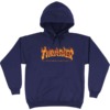 Thrasher Magazine Inferno Navy Men's Hooded Sweatshirt - Medium