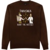 Thrasher Magazine Toy Machine BTH Dark Chocolate Men's Crew Neck Sweatshirt - Small