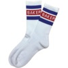 Baker Skateboards Stripe White / Red Crew Socks - One size fits most