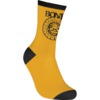 Bones Wheels Pushing Up Dasies Gold Crew Socks - One size fits most