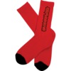 Chocolate Skateboards Parliament Red Crew Socks - One size fits most