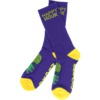Happy Hour Skateboards Mucho Relaxo Gold / Purple Crew Socks - One size fits most