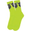 Pig Wheels Head Green Crew Socks - One size fits most