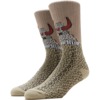 Toy Machine Skateboards Furry Monster Tan Crew Socks - One Size Fits Most