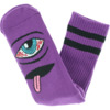 Toy Machine Skateboards Bloodshot Purple Crew Socks - One size fits most