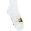 Toy Machine Skateboards Lightening Eye White Crew Socks - One size fits most