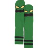 Toy Machine Skateboards Monster Face Green Crew Socks - One size fits most