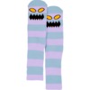 Toy Machine Skateboards Monster Big Stripe Lavender / Blue Crew Socks - One Size Fits Most