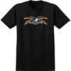 Anti Hero Skateboards Eagle Black Youth T-Shirts - Large