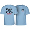 Powell Peralta Rat Bones Carolina Blue Youth Short Sleeve T-Shirt - Large