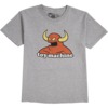 Toy Machine Skateboards Monster Grey Boys Youth Short Sleeve T-Shirt - Small