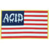 Acid Chemical Wheels Flag Patch 2" x 4"