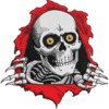 Powell Peralta 10" Ripper White / Red / Black Patch