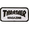 Thrasher Magazine Logo White / Black Patch