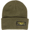 Anti Hero Skateboards Stock Eagle Label Olive / Black Cuff Beanie - One size fits most