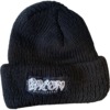 Bacon Skateboards Logo Black Beanie Hat - One size fits most