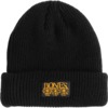 Bones Wheels Pushing Up Dasies Black Beanie Hat - One size fits most