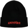 Spitfire Wheels Demonseed Script Black Cuff Beanie - One size fits most