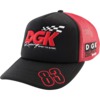 DGK Skateboards Sakura Black / Red Mesh Trucker Hat - Adjustable