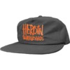 Heroin Skateboards Script Nylon Black / Orange Hat - Adjustable