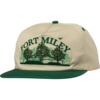 Real Skateboards Fort Miley Off White / Green Hat - Adjustable