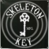 Skeleton Key Mfg 33" x 33" OG Circle Black Vinyl Banner