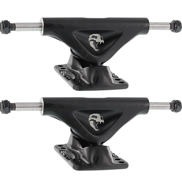 Bear Skateboard Trucks 105 Polar Bear Black Skateboard Reverse Kingpin Trucks - 4.25" Hanger 7.0" Axle (Set of 2)