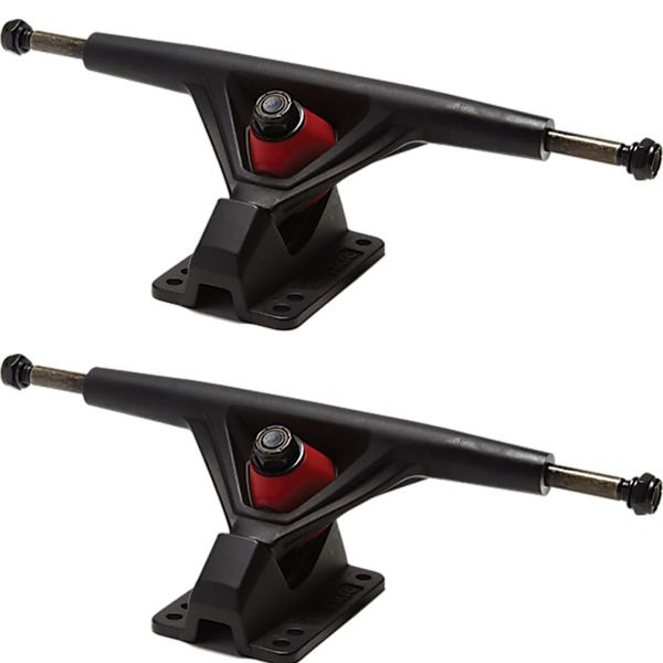 Seismic Skate Systems 180mm Aeon 30 Degree Flat Black Skateboard Reverse Kingpin Trucks