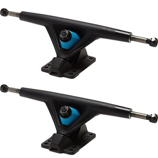 Seismic Skate Systems 180mm Aeon 45 Degree Flat Black Skateboard Reverse Kingpin Trucks