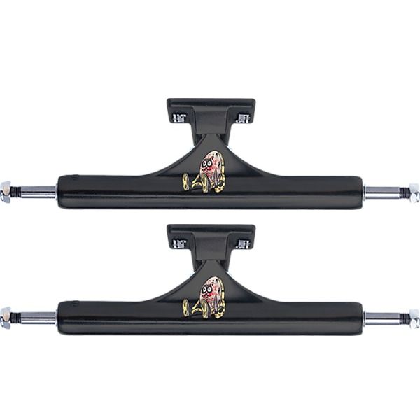 Slappy Truck Company ST1 Inverted Heroin Curb Killer Black Skateboard Trucks - 7.3" Hanger 10.0" Axle (Set of 2)