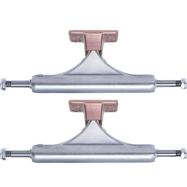 Slappy Truck Company ST1 Inverted Hollow Light Polished / Rose Skateboard Trucks - 5.4" Hanger 8.0" Axle (Set of 2)