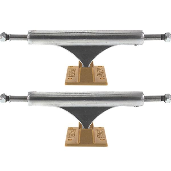 Slappy Truck Company ST1 Inverted Light Polished / Gold Skateboard Trucks - 6.125" Hanger 8.75" Axle (Set of 2)