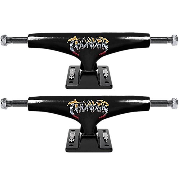 Thunder Trucks 148 Hollow Light Severed Black Skateboard Trucks - 5.5" Hanger 8.25" Axle (Set of 2)