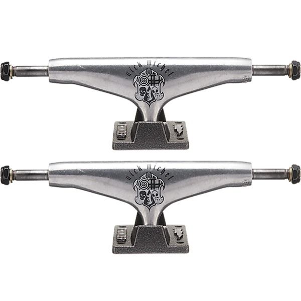 Thunder Trucks Nick Michel 148mm Emblem Polished / Black Skateboard Trucks - 5.5" Hanger 8.25" Axle (Set of 2)