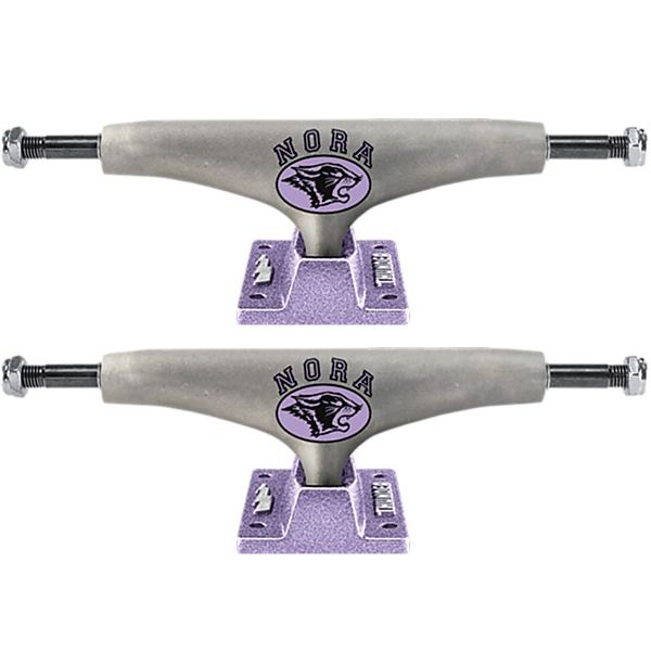 Thunder Trucks Nora Vasconcellos 147 Campus Raw / Lavender Skateboard Trucks - 5.25" Hanger 8.0" Axle (Set of 2)