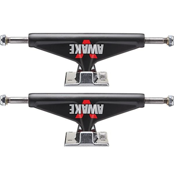 Venture Trucks Hollow Light Wide Awake High Black / Polished Skateboard Trucks - 5.25" Hanger 8.0" Axle (Set of 2)