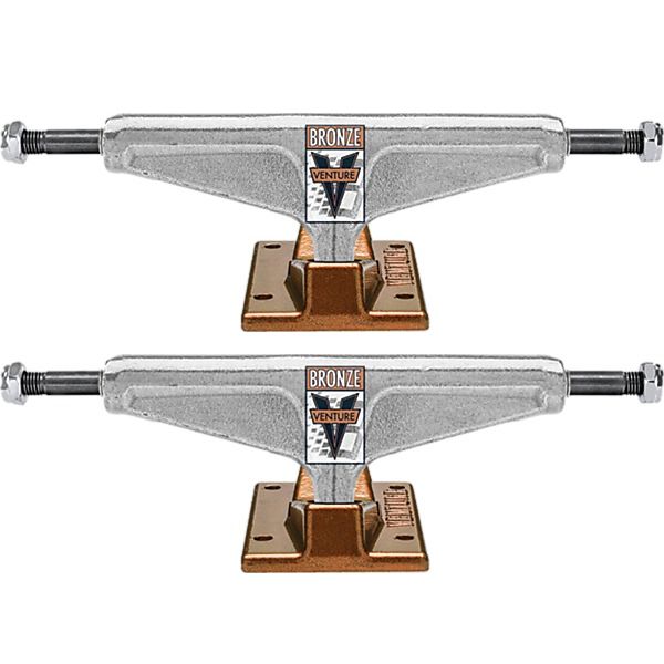 Venture Trucks Team Edition x Bronze High Polished / Bronze Skateboard Trucks - 5.6" Hanger 8.25" Axle (Set of 2)