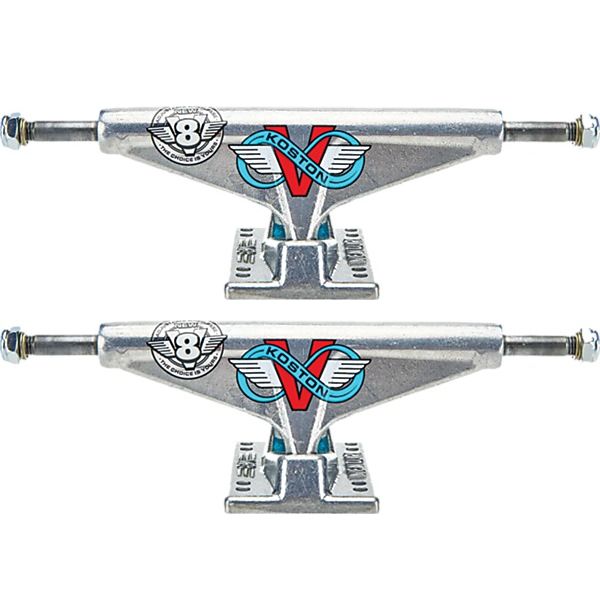 Venture Trucks Eric Koston V8 High Polished Skateboard Trucks - 5.2" Hanger 8.0" Axle (Set of 2)