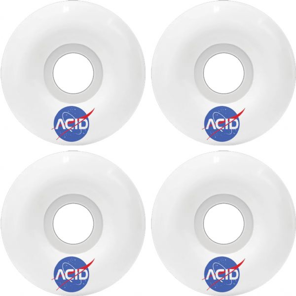 Acid Chemical Wheels Type A Space White Skateboard Wheels - 52mm 101a (Set of 4)