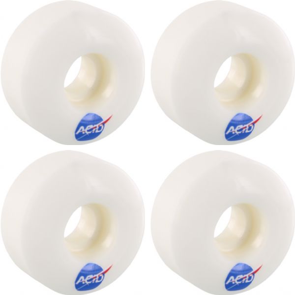 Acid Chemical Wheels Type A Space White Skateboard Wheels - 53mm 99a (Set of 4)