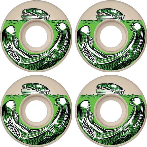 Bones Wheels STF V3 Salmon Dinner Natural Skateboard Wheels - 54mm 99a (Set of 4)