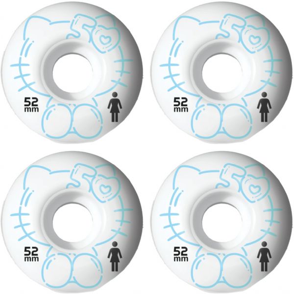 Girl Skateboards Hello Kitty Skateboard Wheels - 52mm 99a (Set of 4)