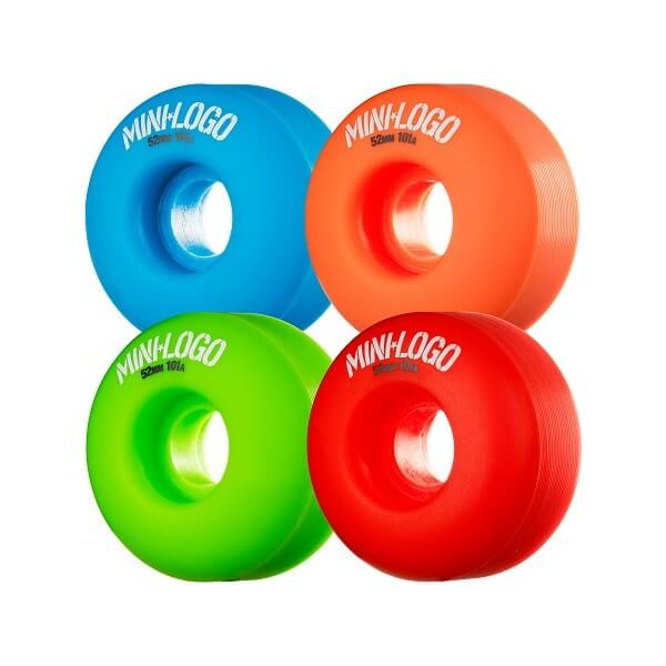 Mini Logo Skateboards C-Cut Skateboard Wheels - 52mm 101a + bearings