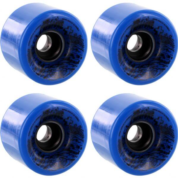 OJ Wheels Super Juice Creature Blue / Black Longboard Skateboard Wheels ...