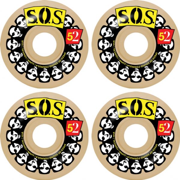 Opera Skateboards SOS Cadenza Classic Natural Skateboard Wheels - 52mm 101a (Set of 4)