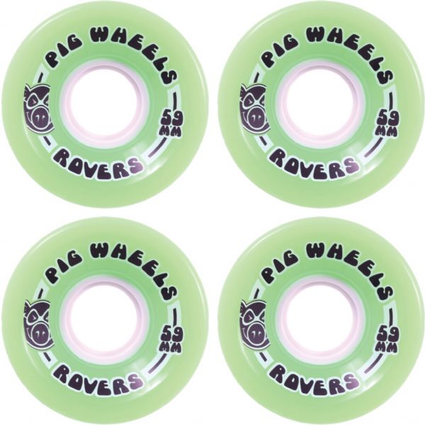 Pig Wheels Rover Green Skateboard Wheels - 57mm 85a (Set of 4)