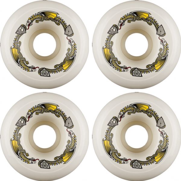 Powell Peralta Dragon Formula 88 Off White Skateboard Wheels 40mm CP - 64mm 88a (Set of 4)